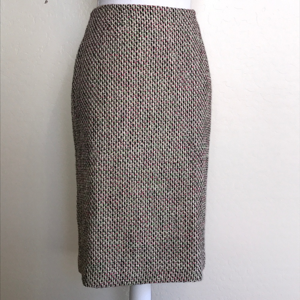 Vintage Talbots Lined Woven Zip Closure Skirt